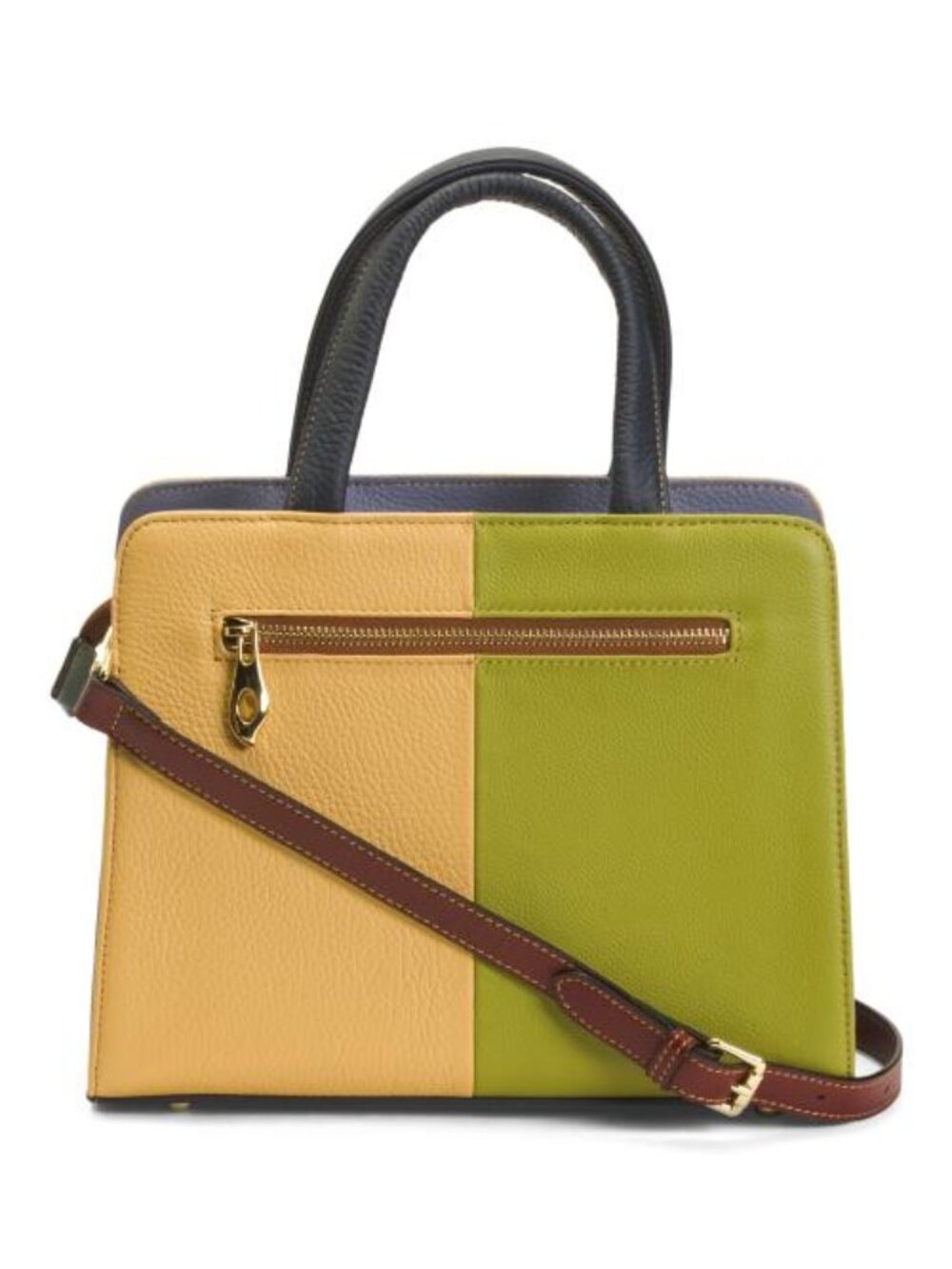 AMERILEATHER Leather Arlene Top Handle Shoulder Bag - Picture 3 of 4